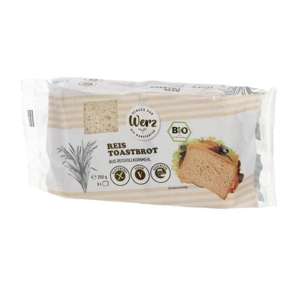 Werz Glutenfrei Toast and Bread Products Rice, Brown Millet, and Baking Mix Compared